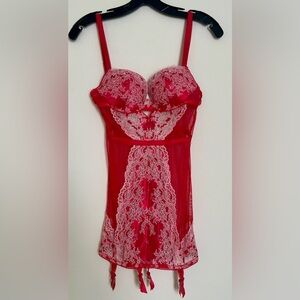 Victoria’s Secret Red/White 34B Bustier